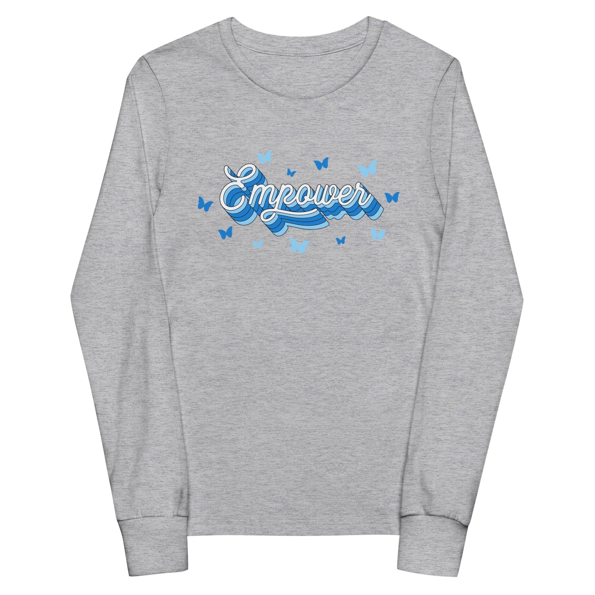 Performance | Youth Long Sleeve T-Shirt | Empower Volleyball Club | Vanguard Logo