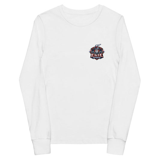 Performance | Youth Long Sleeve T-Shirt | Erie Express Football | Badge Logo