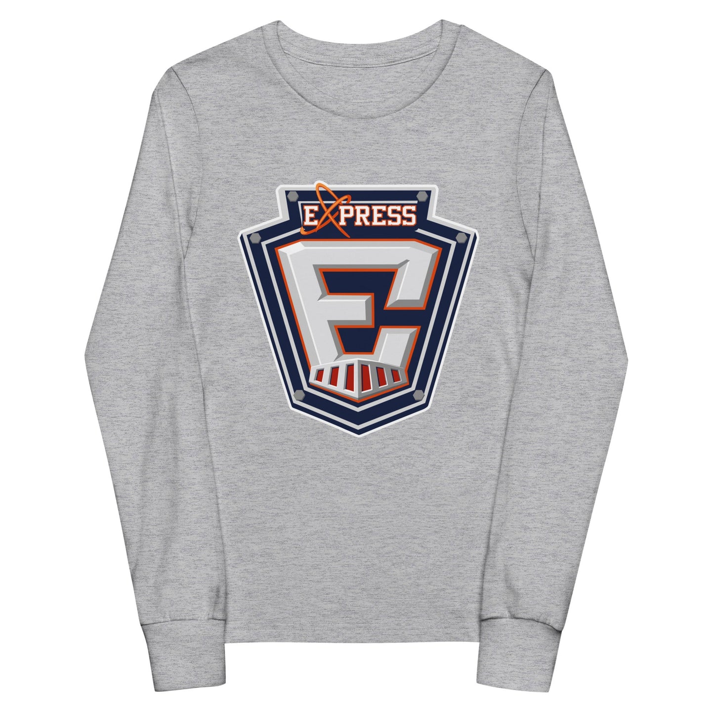 Performance | Youth Long Sleeve T-Shirt | Erie Express Football | E Badge Logo