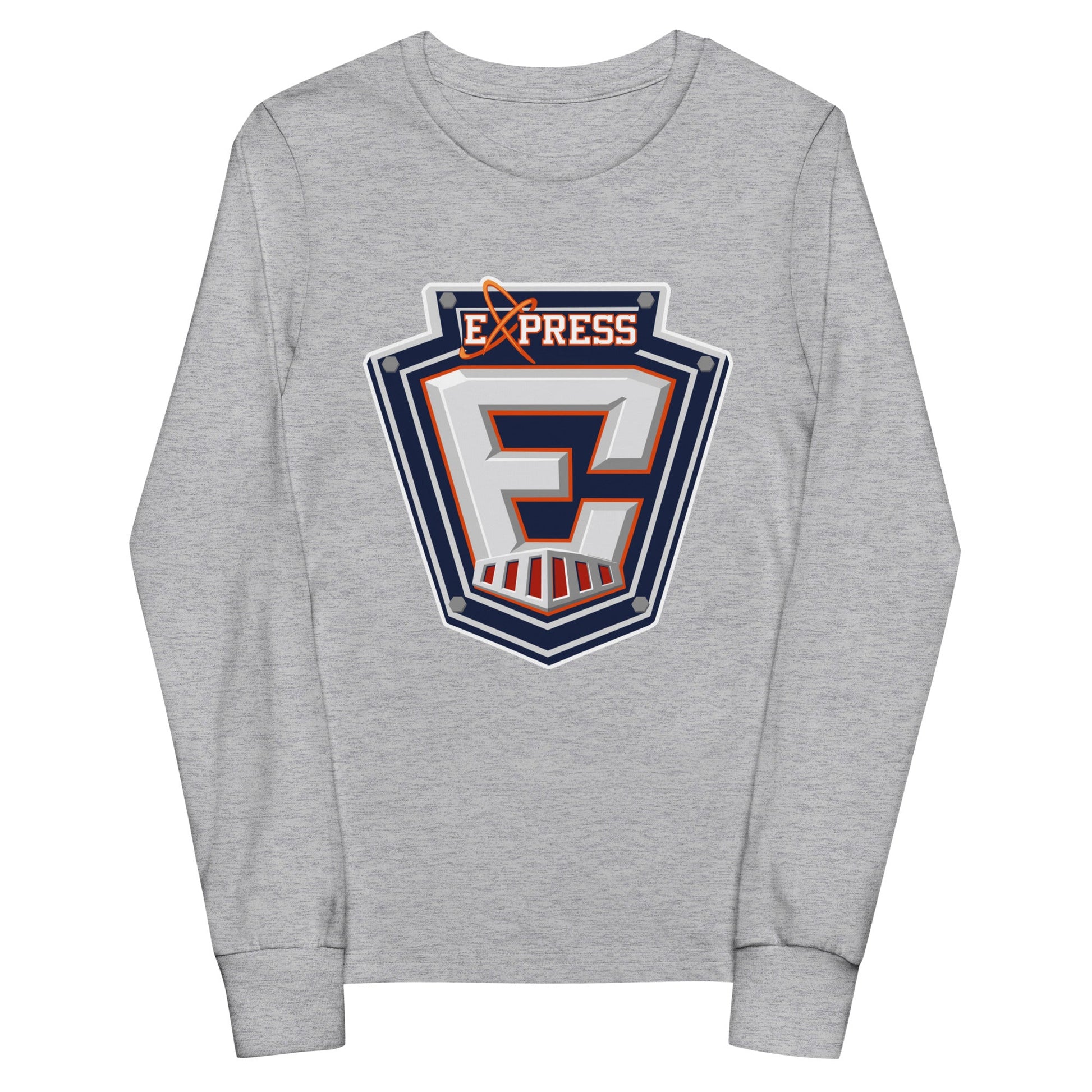 Performance | Youth Long Sleeve T-Shirt | Erie Express Football | E Badge Logo