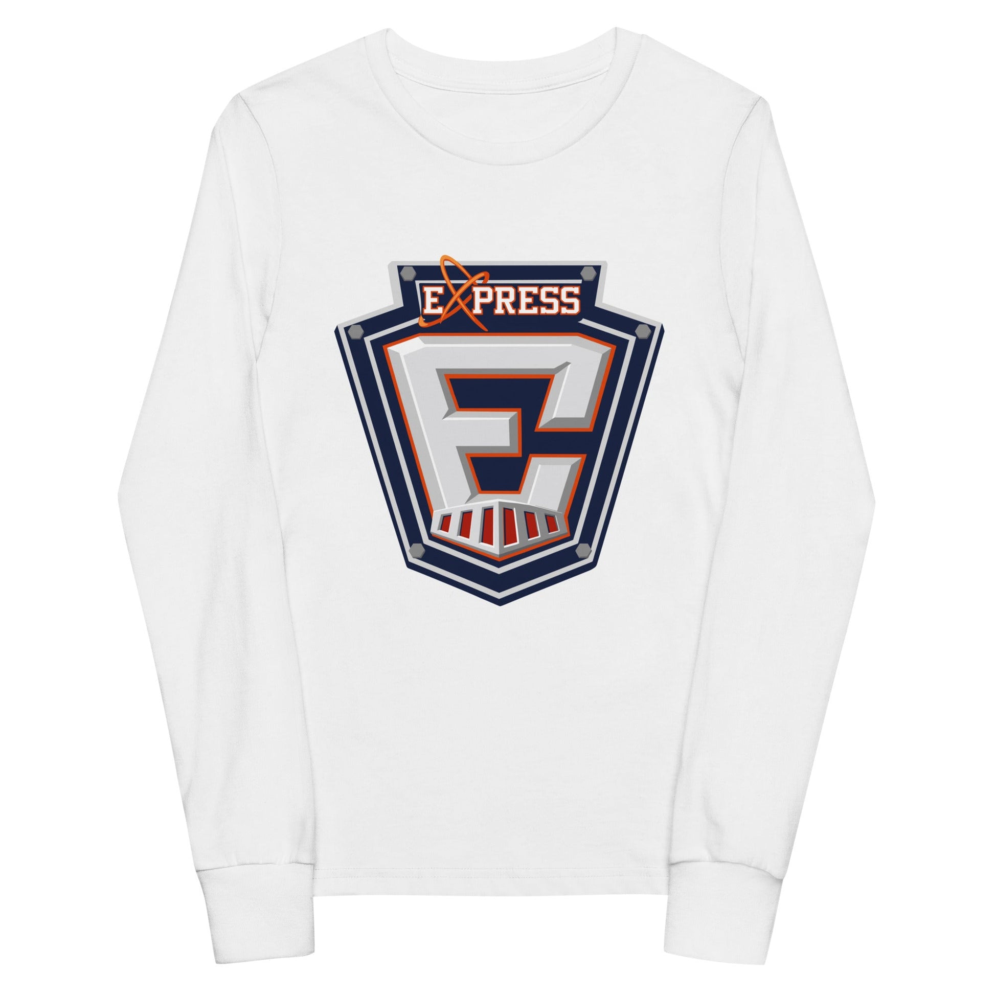Performance | Youth Long Sleeve T-Shirt | Erie Express Football | E Badge Logo