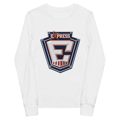 Performance | Youth Long Sleeve T-Shirt | Erie Express Football | E Badge Logo
