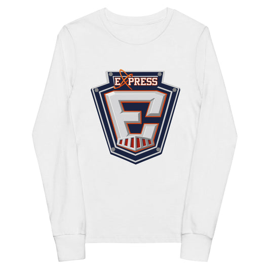 Performance | Youth Long Sleeve T-Shirt | Erie Express Football | E Badge Logo