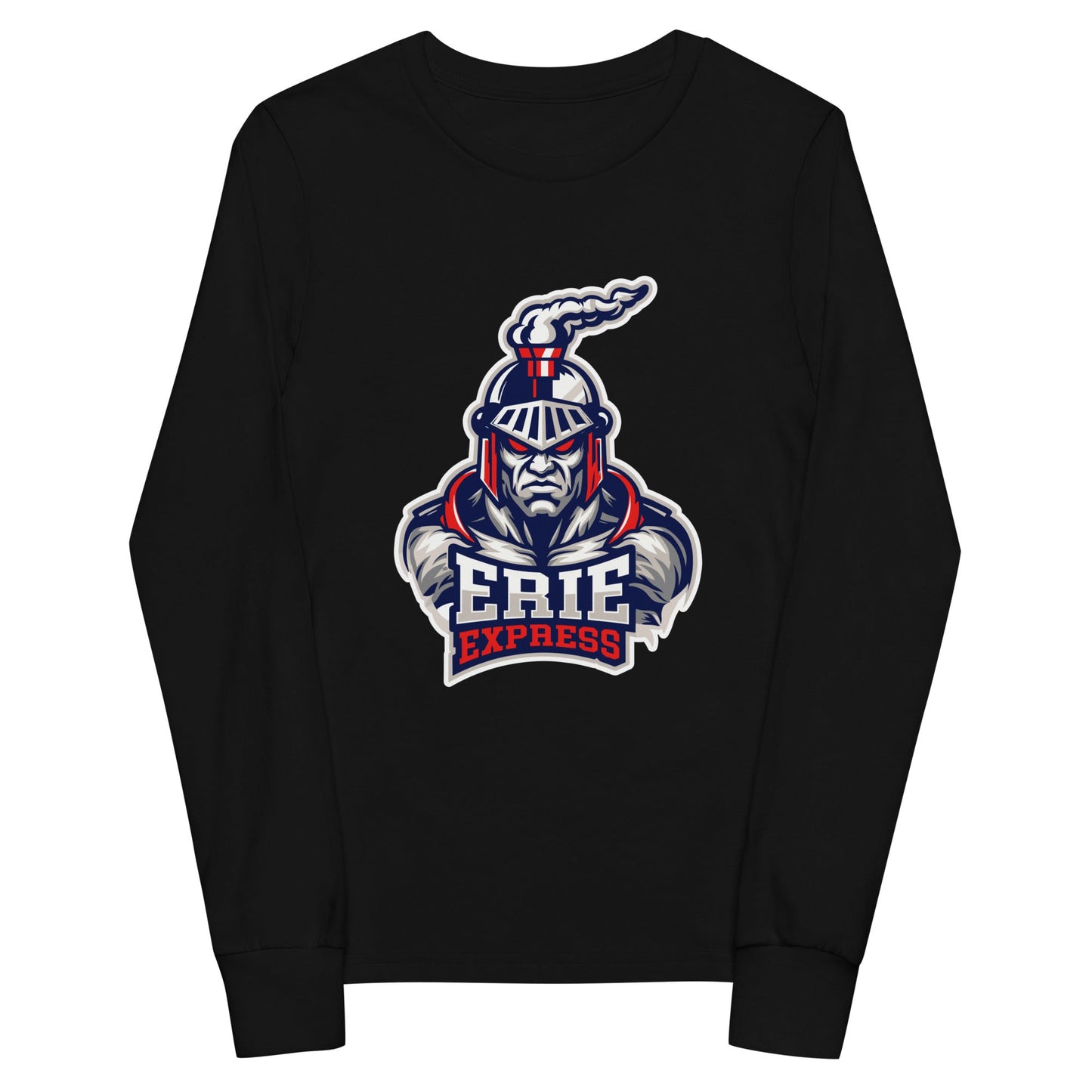 Performance | Youth Long Sleeve T-Shirt | Erie Express Football | Mascot Logo