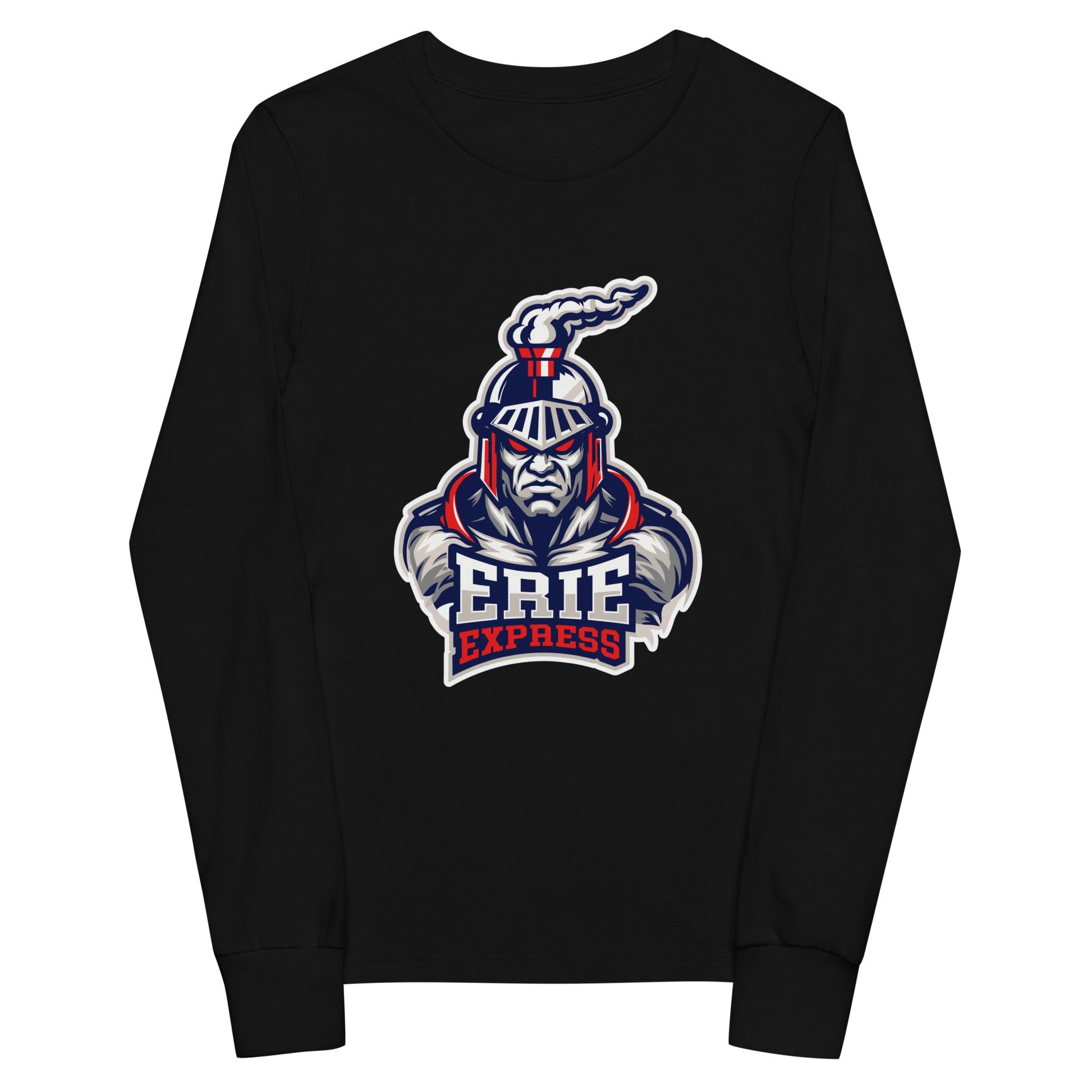 Performance | Youth Long Sleeve T-Shirt | Erie Express Football | Mascot Logo