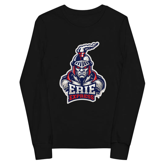 Performance | Youth Long Sleeve T-Shirt | Erie Express Football | Mascot Logo