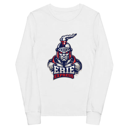 Performance | Youth Long Sleeve T-Shirt | Erie Express Football | Mascot Logo