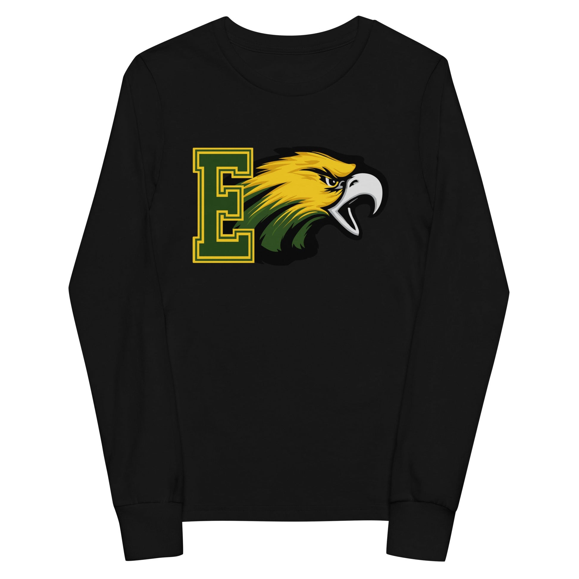 Performance | Youth Long Sleeve T-Shirt | Evergreen Junior High | Mascot Logo