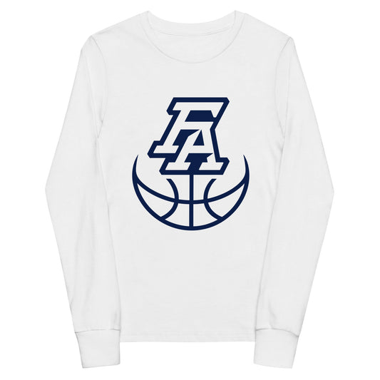 Performance | Youth Long Sleeve T-Shirt | FA Basketball | Crest Logo