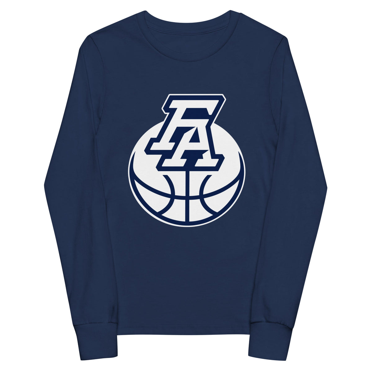 Performance | Youth Long Sleeve T-Shirt | FA Basketball | Crest Logo