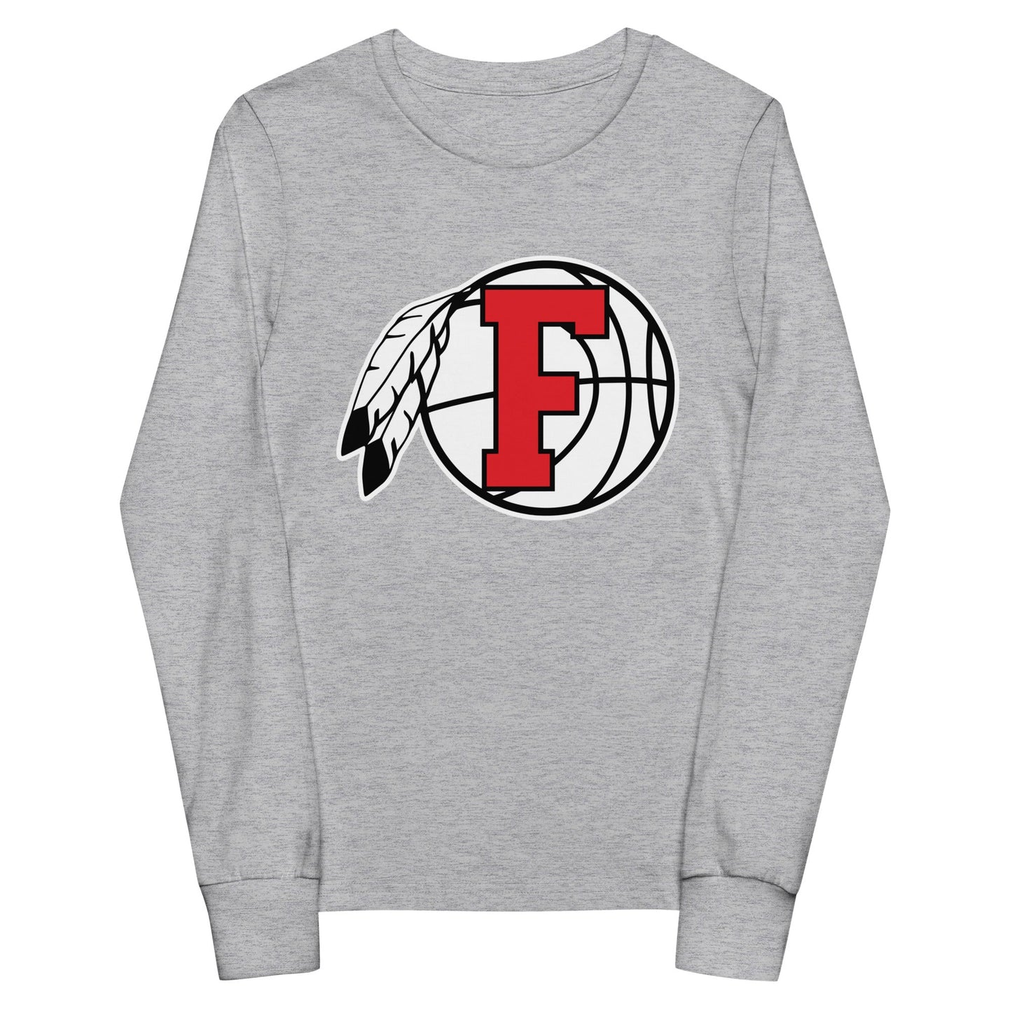 Performance | Youth Long Sleeve T-Shirt | Fallbrook Basketball | Retro Logo