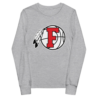 Performance | Youth Long Sleeve T-Shirt | Fallbrook Basketball | Retro Logo