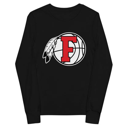 Performance | Youth Long Sleeve T-Shirt | Fallbrook Basketball | Retro Logo
