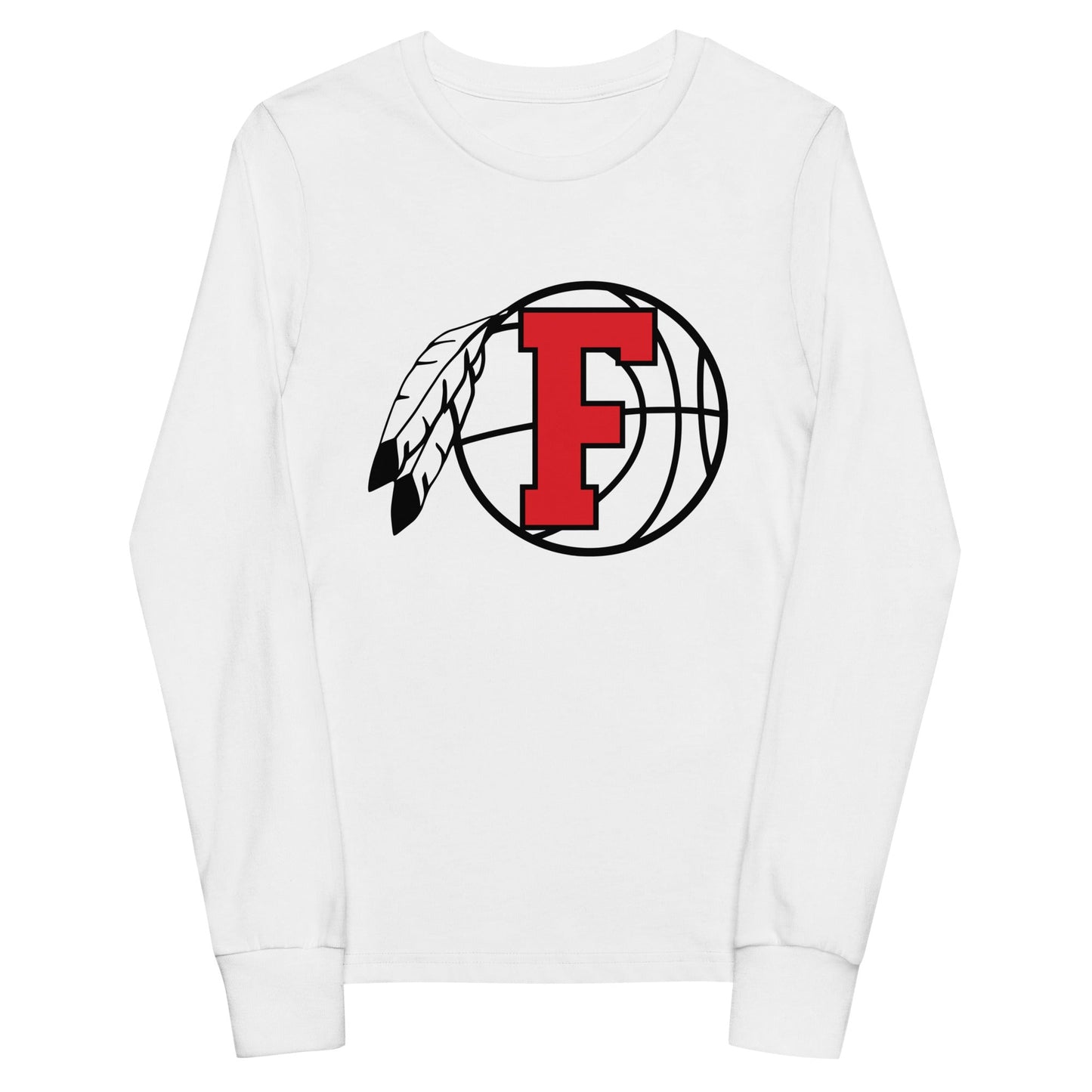 Performance | Youth Long Sleeve T-Shirt | Fallbrook Basketball | Retro Logo