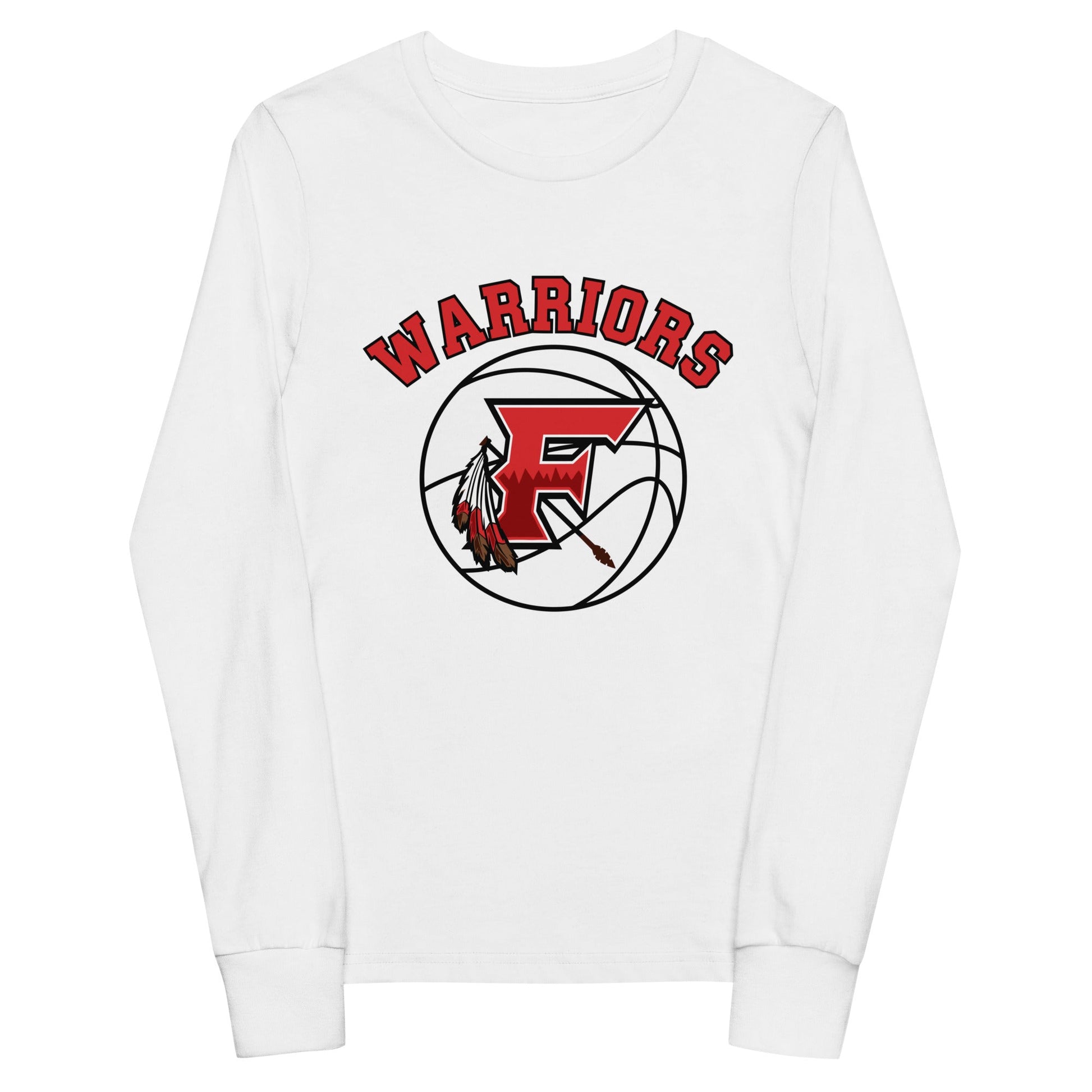 Performance | Youth Long Sleeve T-Shirt | Fallbrook Basketball | Warriors Logo