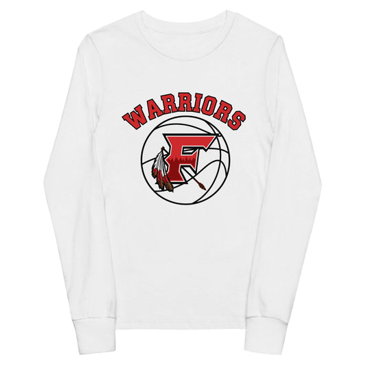 Performance | Youth Long Sleeve T-Shirt | Fallbrook Basketball | Warriors Logo