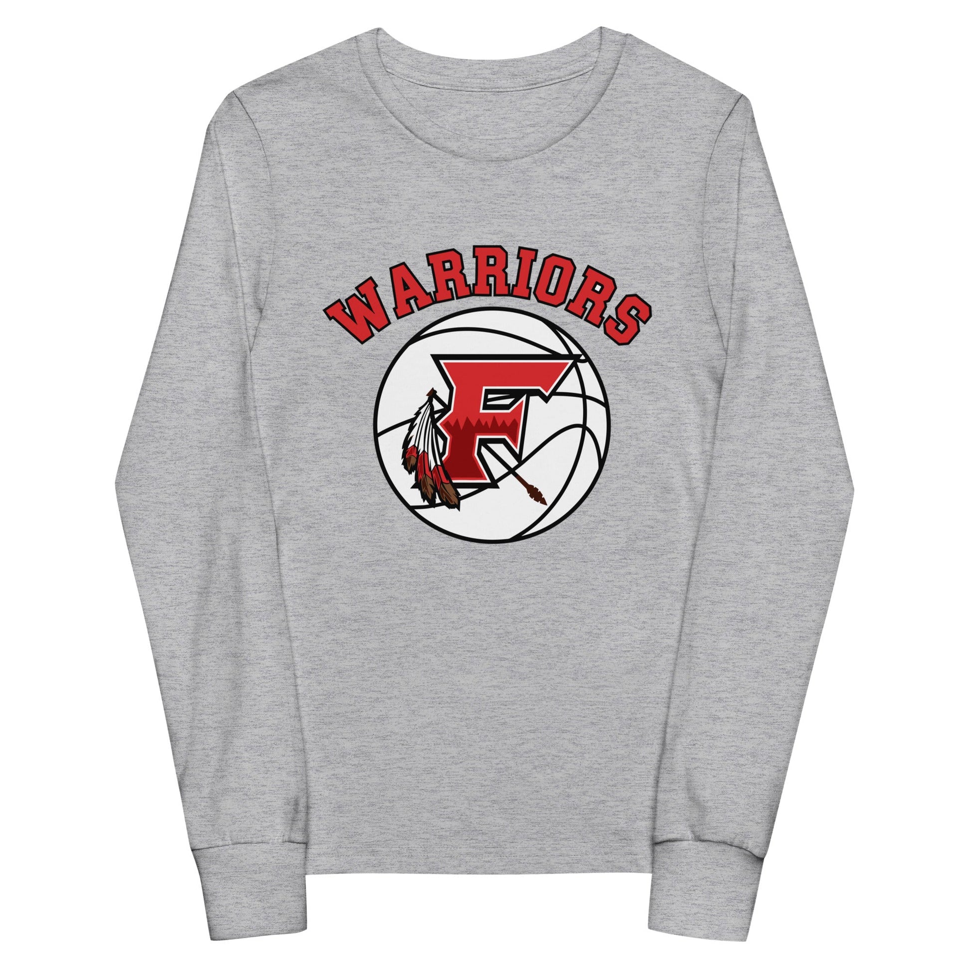 Performance | Youth Long Sleeve T-Shirt | Fallbrook Basketball | Warriors Logo