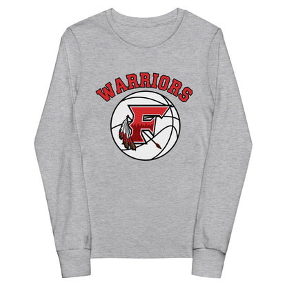 Performance | Youth Long Sleeve T-Shirt | Fallbrook Basketball | Warriors Logo