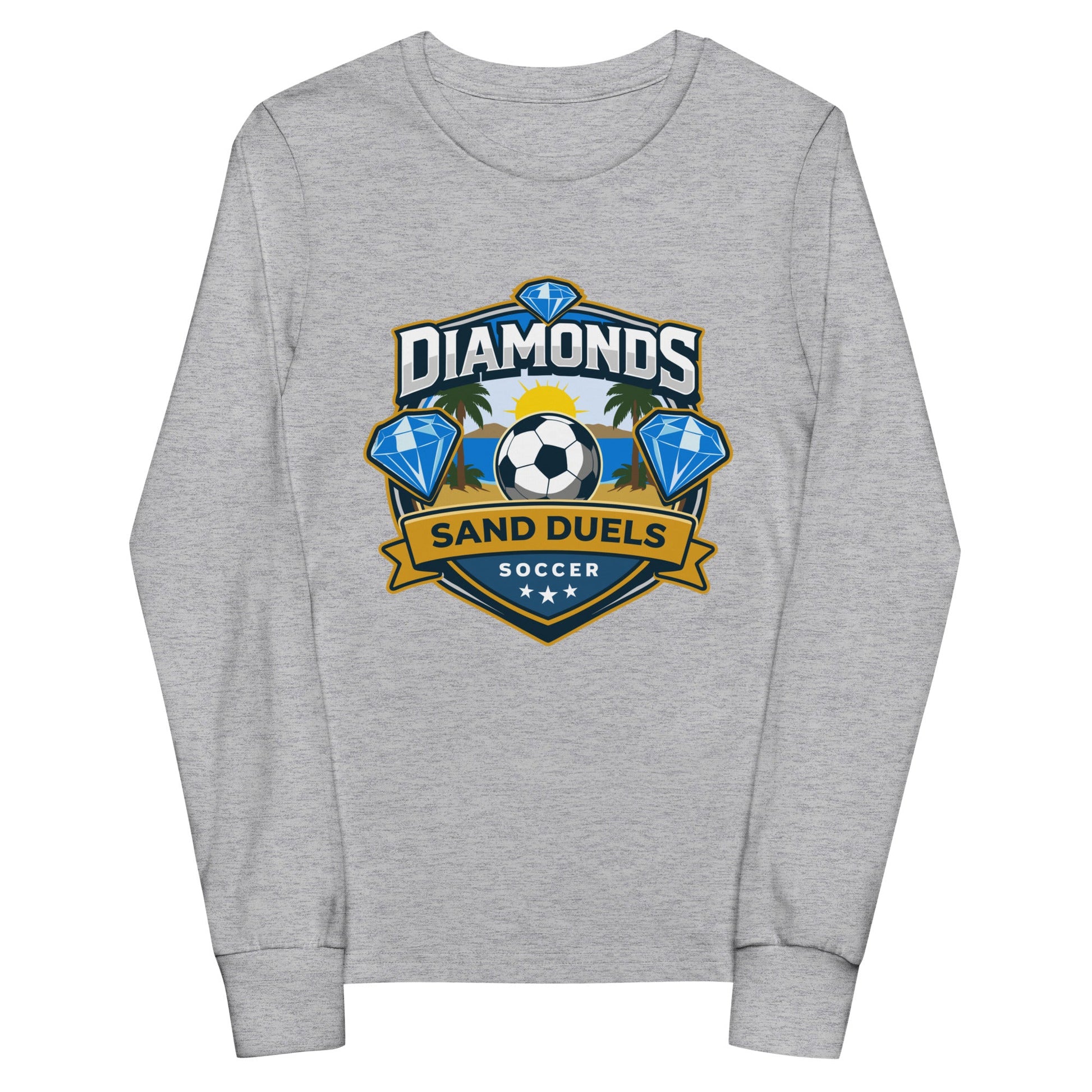 Performance | Youth Long Sleeve T-Shirt | FC Charles: Diamonds | Crest Logo