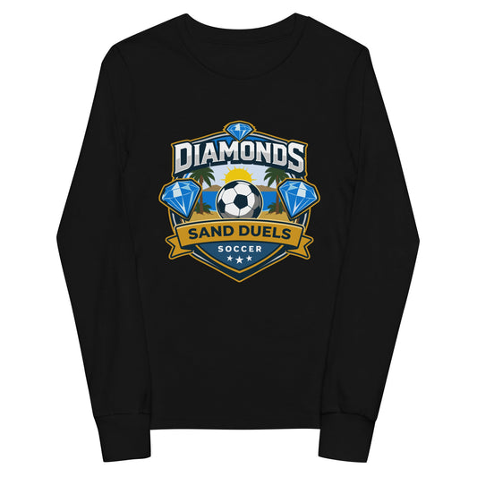 Performance | Youth Long Sleeve T-Shirt | FC Charles: Diamonds | Crest Logo