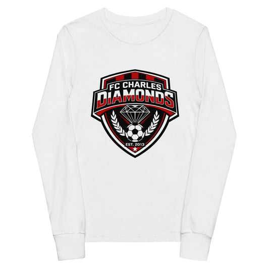 Performance | Youth Long Sleeve T-Shirt | FC Charles: Diamonds | Emblem Logo