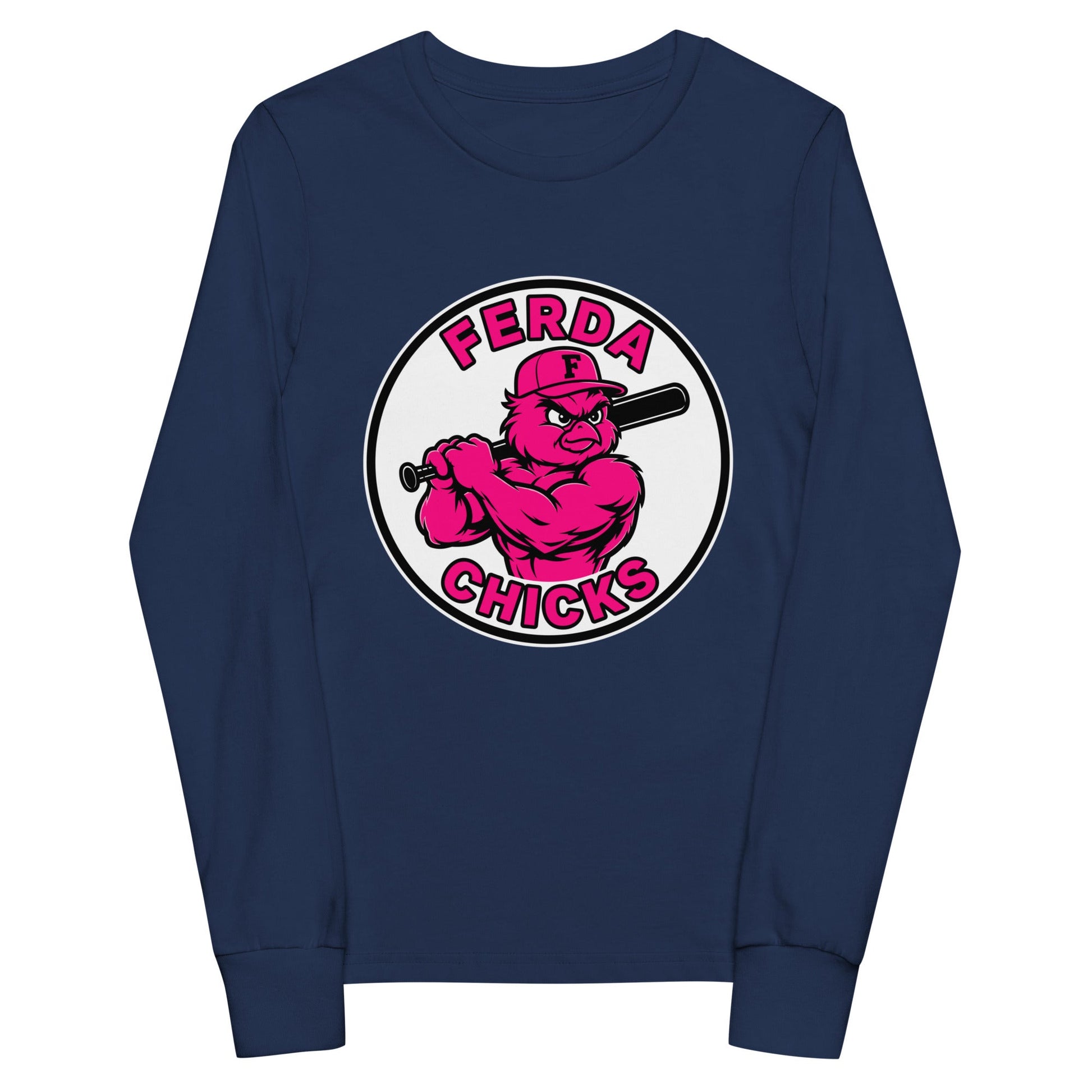 Performance | Youth Long Sleeve T-Shirt | FerDa Chicks | Badge Logo
