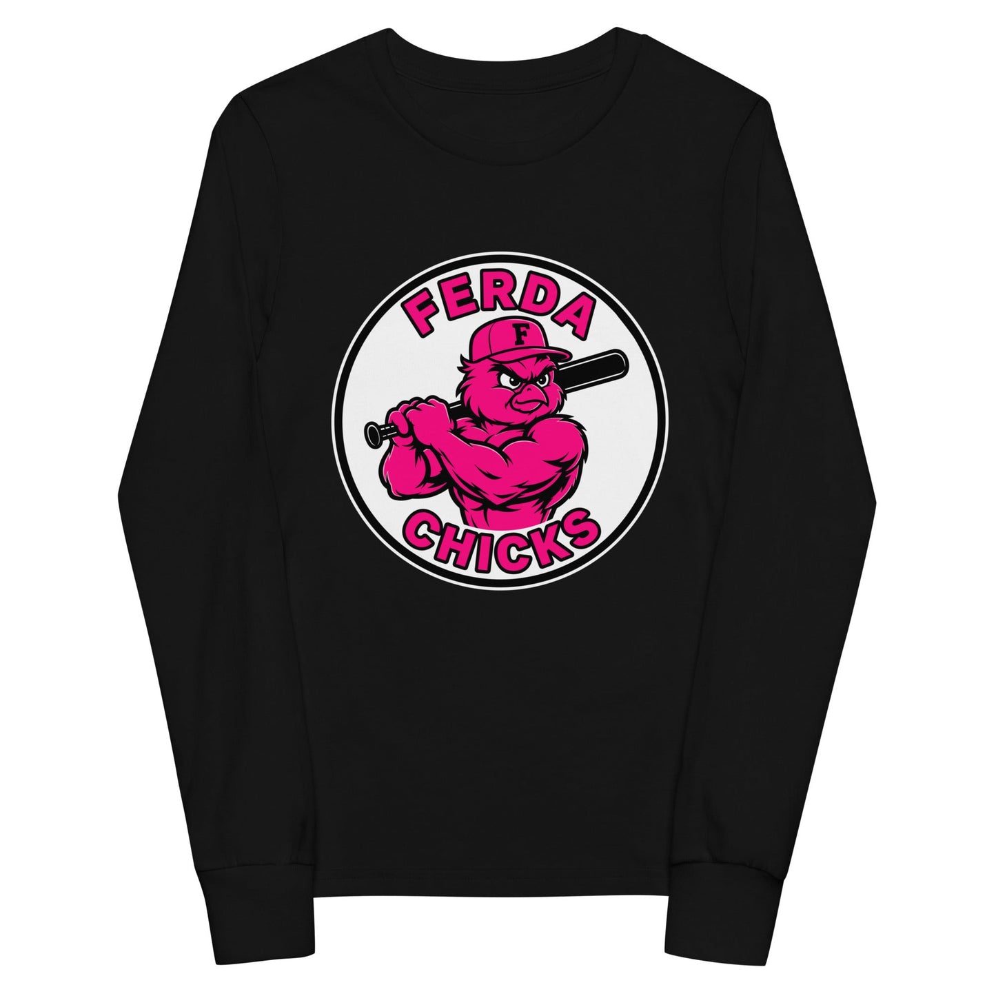 Performance | Youth Long Sleeve T-Shirt | FerDa Chicks | Badge Logo
