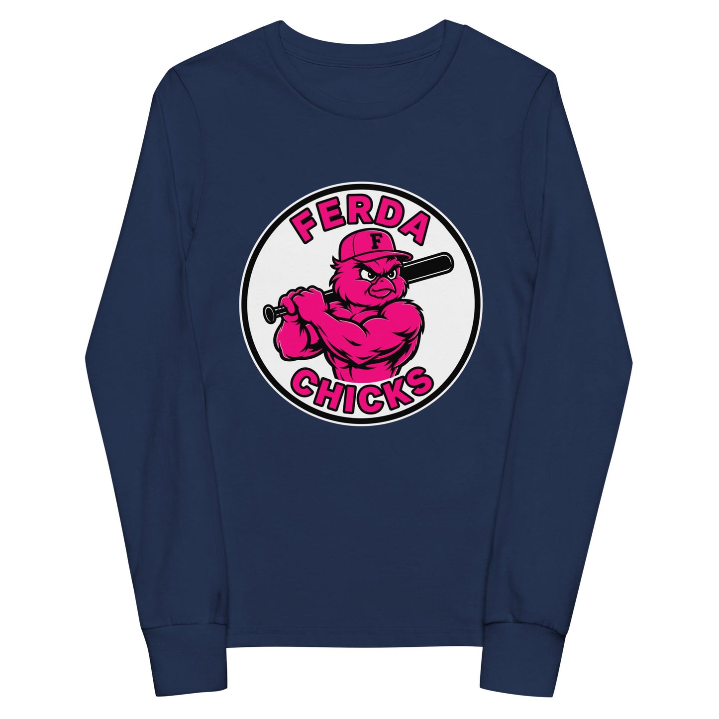 Performance | Youth Long Sleeve T-Shirt | FerDa Chicks | Badge Logo