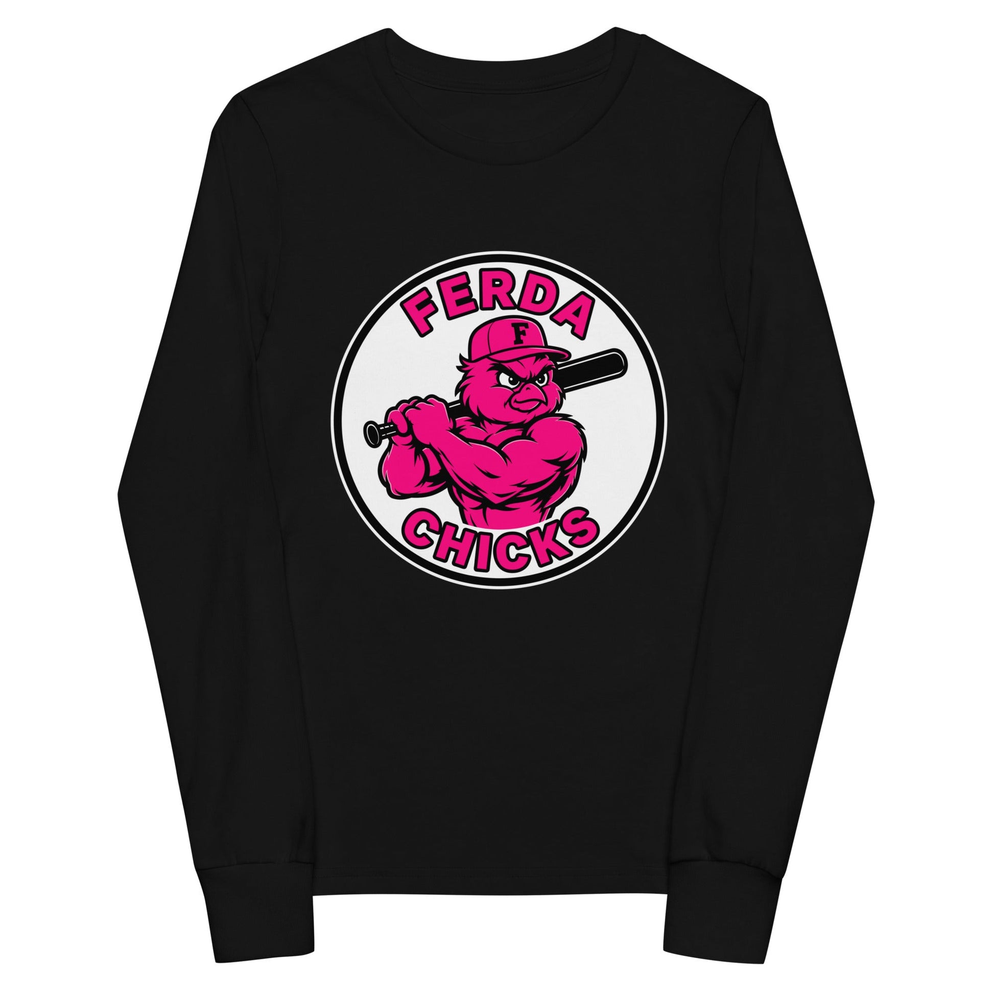 Performance | Youth Long Sleeve T-Shirt | FerDa Chicks | Badge Logo