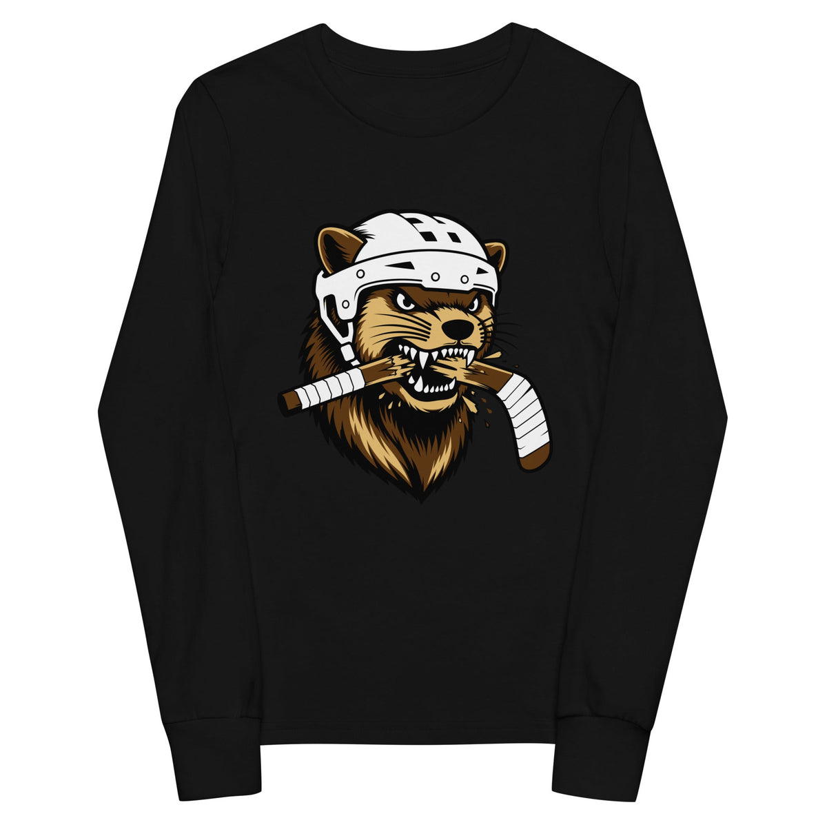 Performance | Youth Long Sleeve T-Shirt | Fighting Mongooses Hockey Club | Mascot Logo
