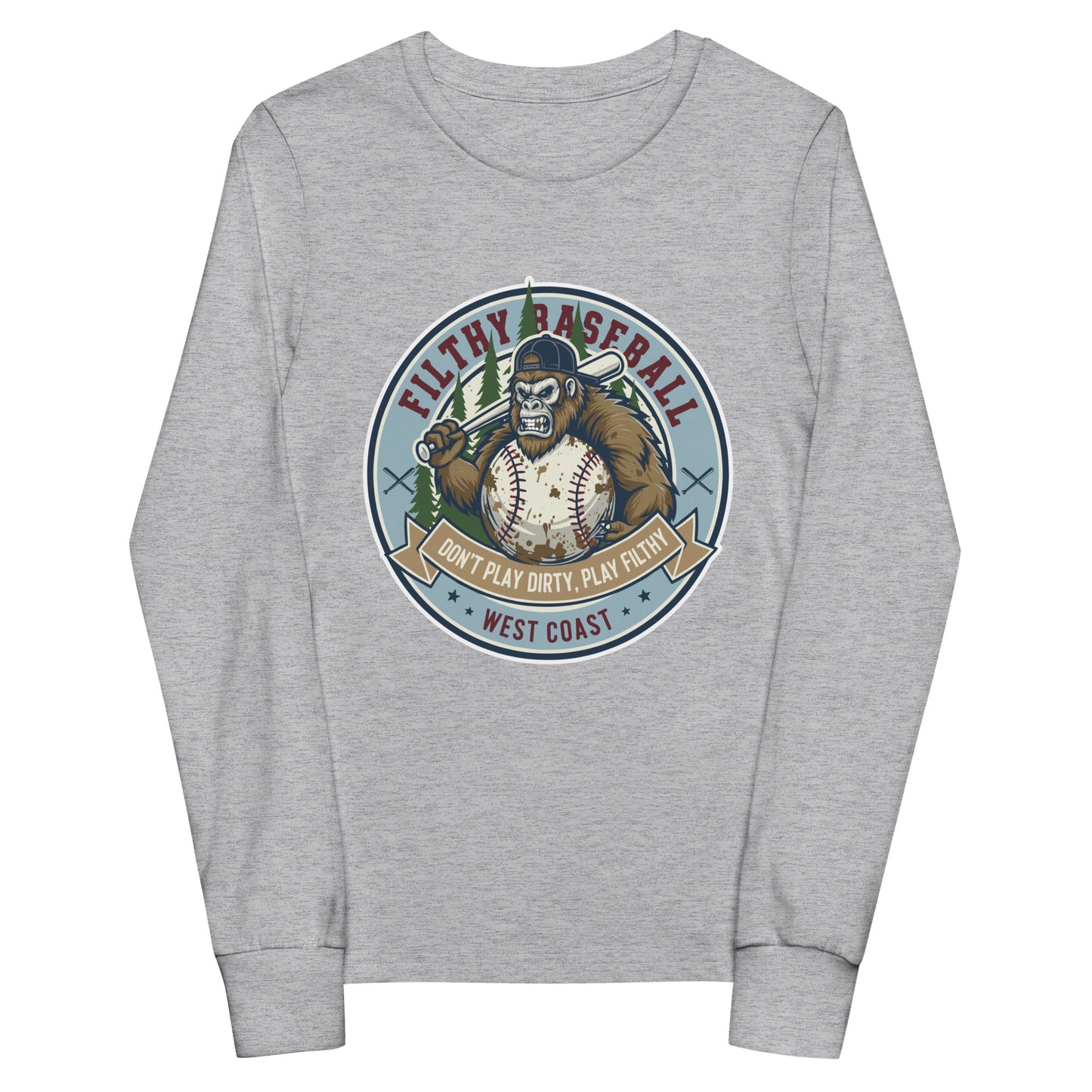 Performance | Youth Long Sleeve T-Shirt | Filthy Baseball Northwest