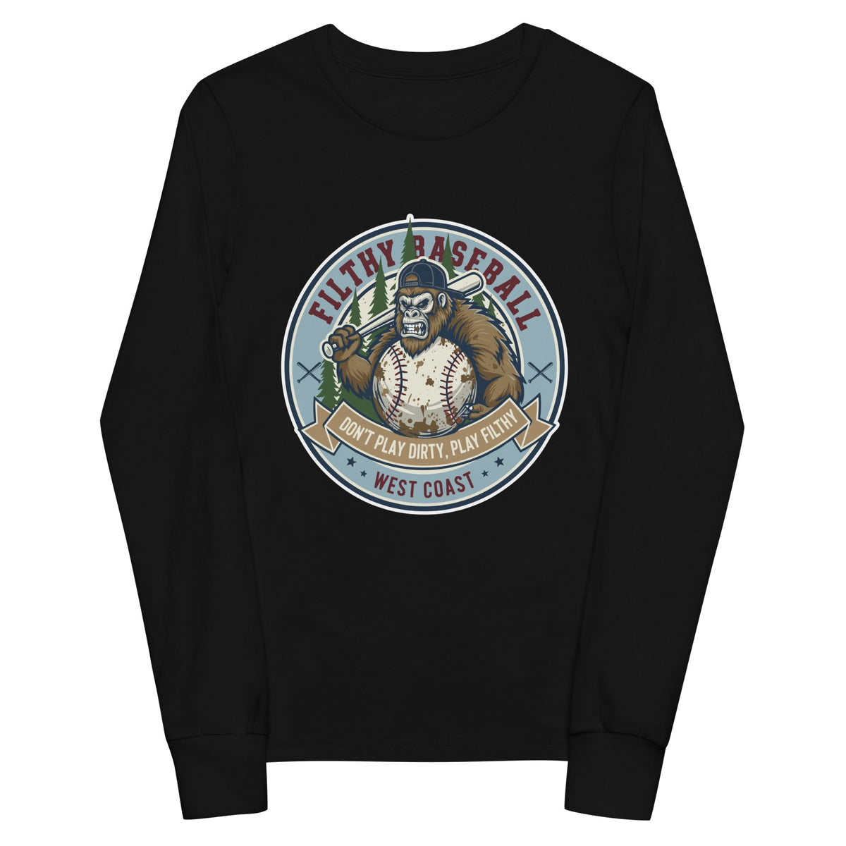 Performance | Youth Long Sleeve T-Shirt | Filthy Baseball Northwest