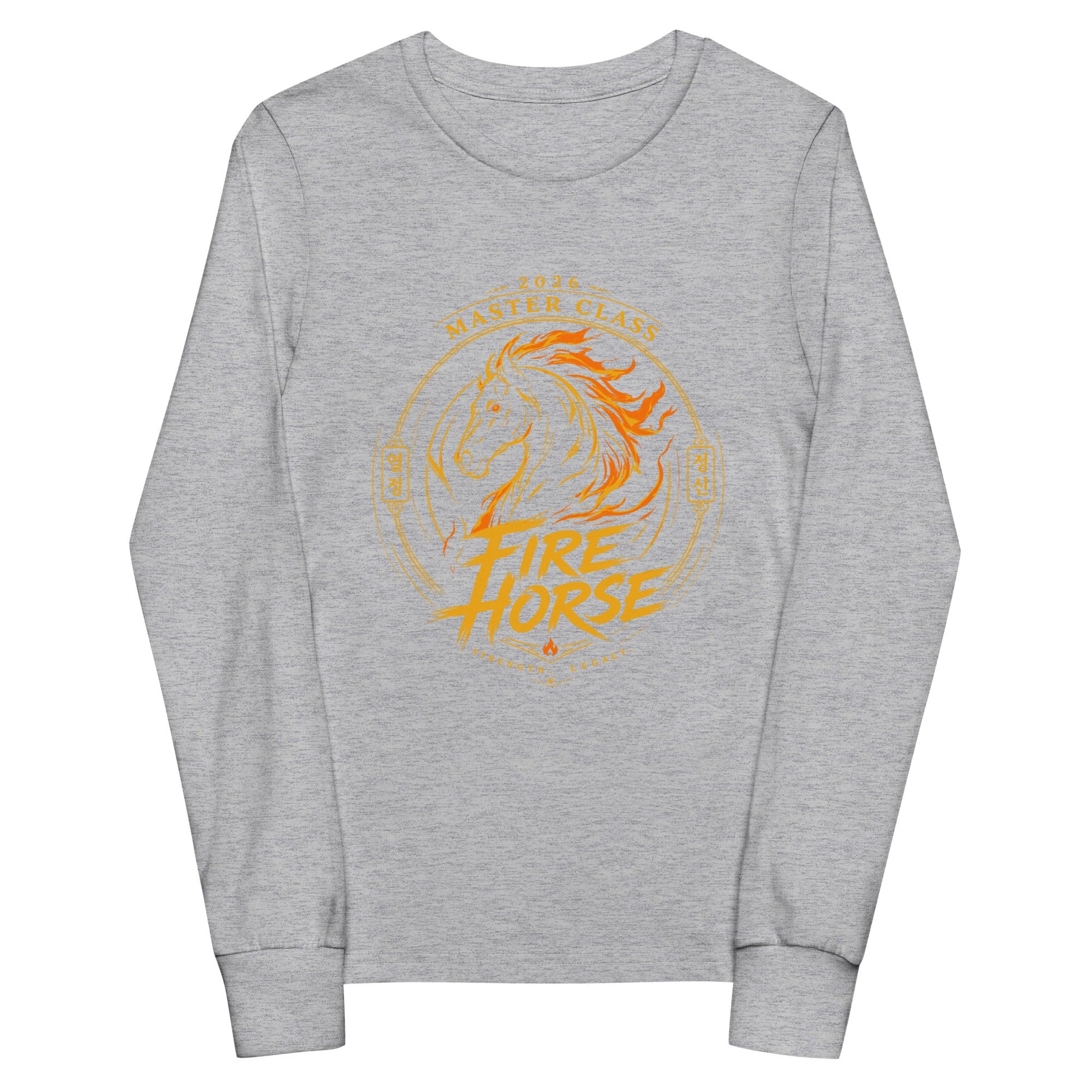 Performance | Youth Long Sleeve T-Shirt | Fire Horse Masters | Crest Logo