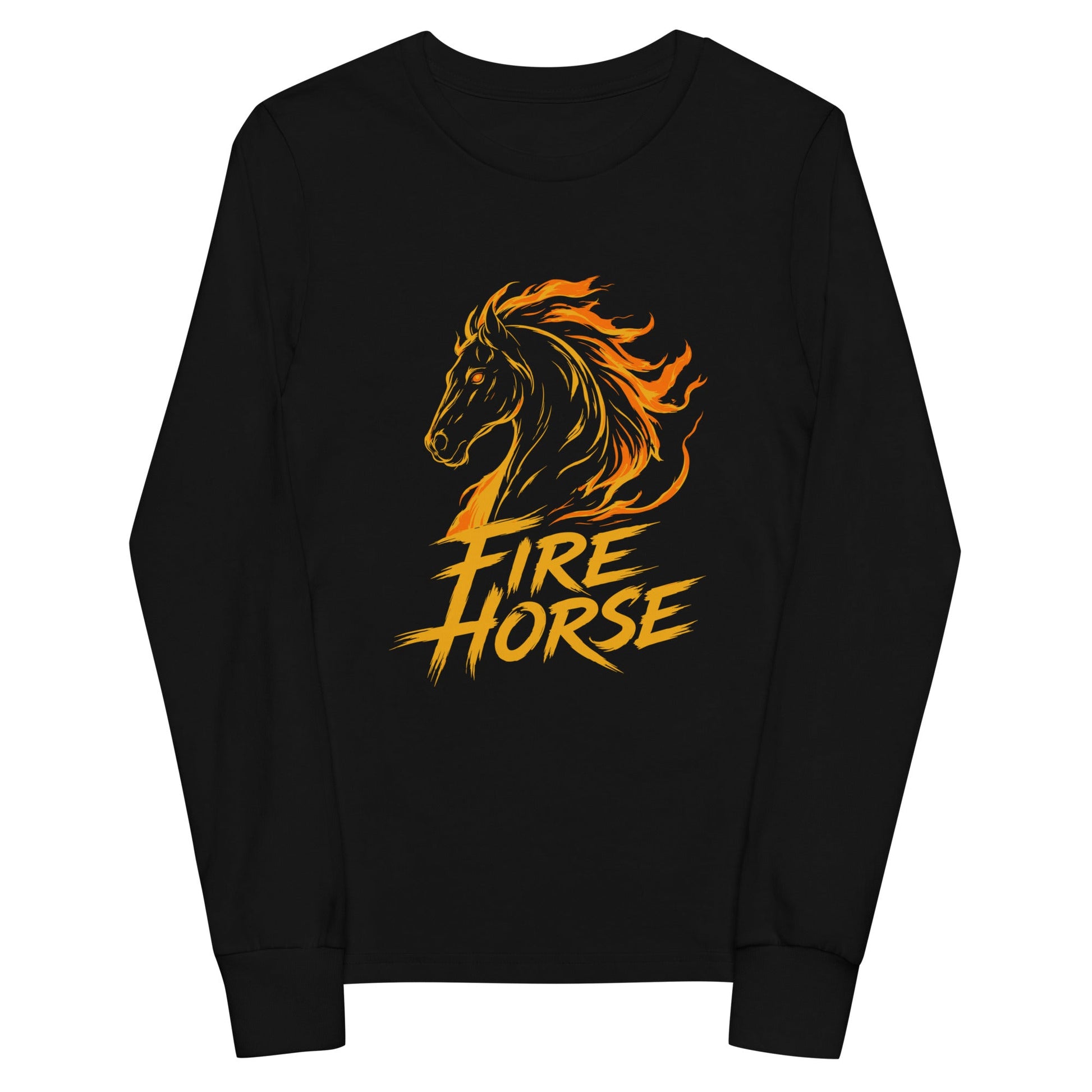 Performance | Youth Long Sleeve T-Shirt | Fire Horse Masters | Emblem Logo