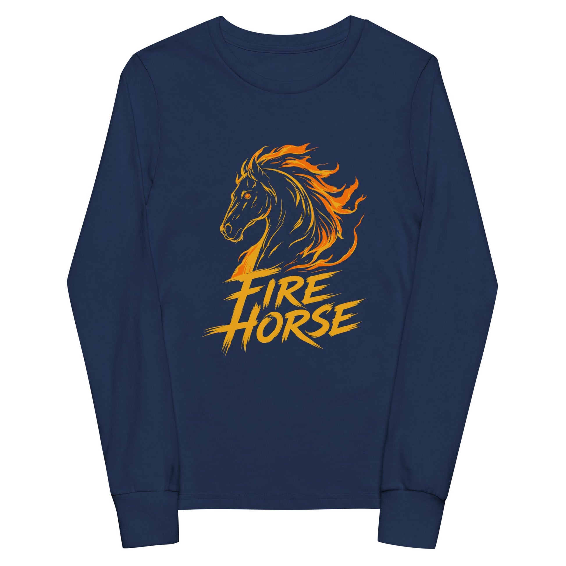 Performance | Youth Long Sleeve T-Shirt | Fire Horse Masters | Emblem Logo