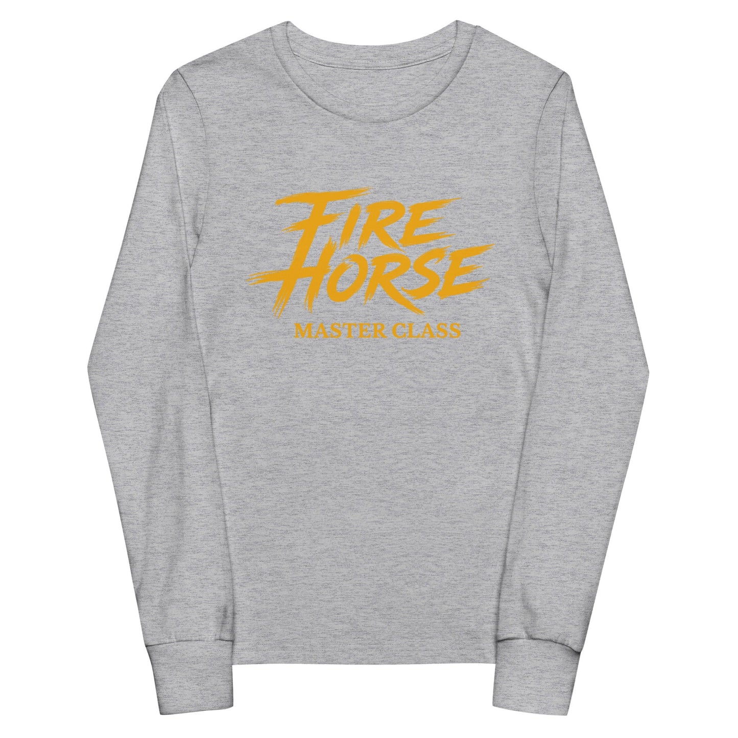 Performance | Youth Long Sleeve T-Shirt | Fire Horse Masters | Modern Script Logo