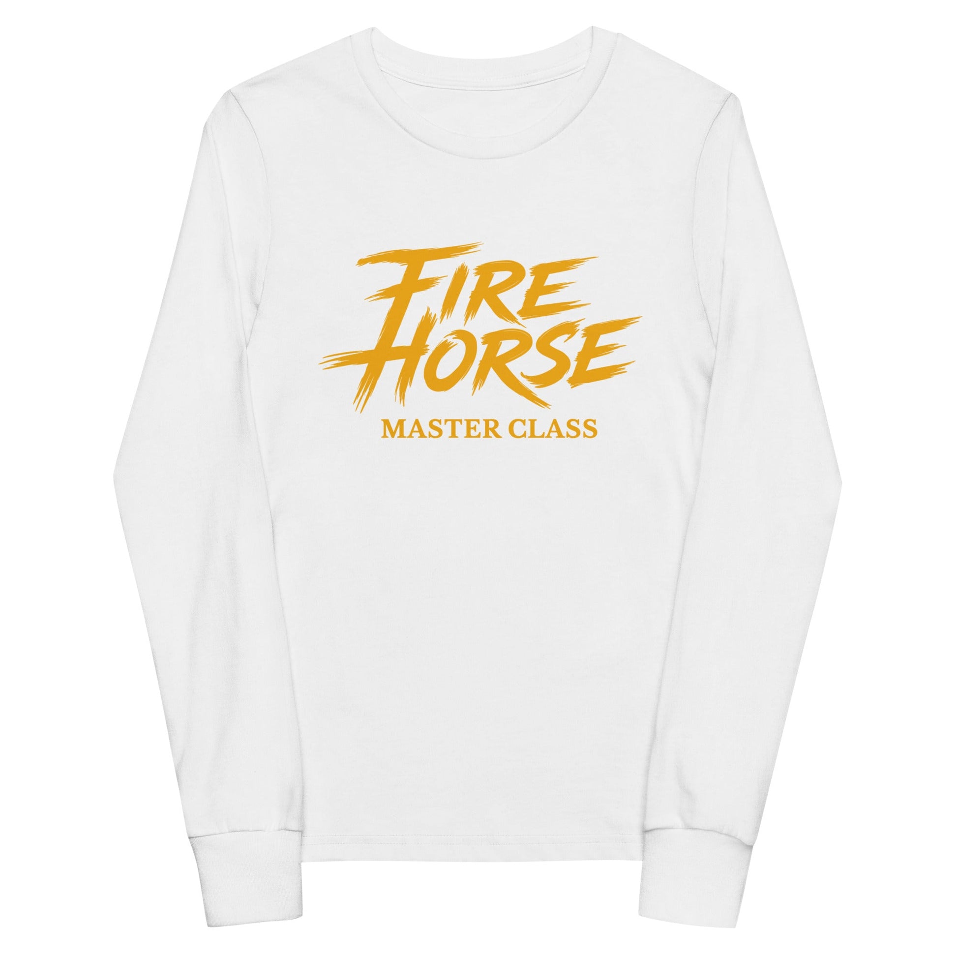 Performance | Youth Long Sleeve T-Shirt | Fire Horse Masters | Modern Script Logo
