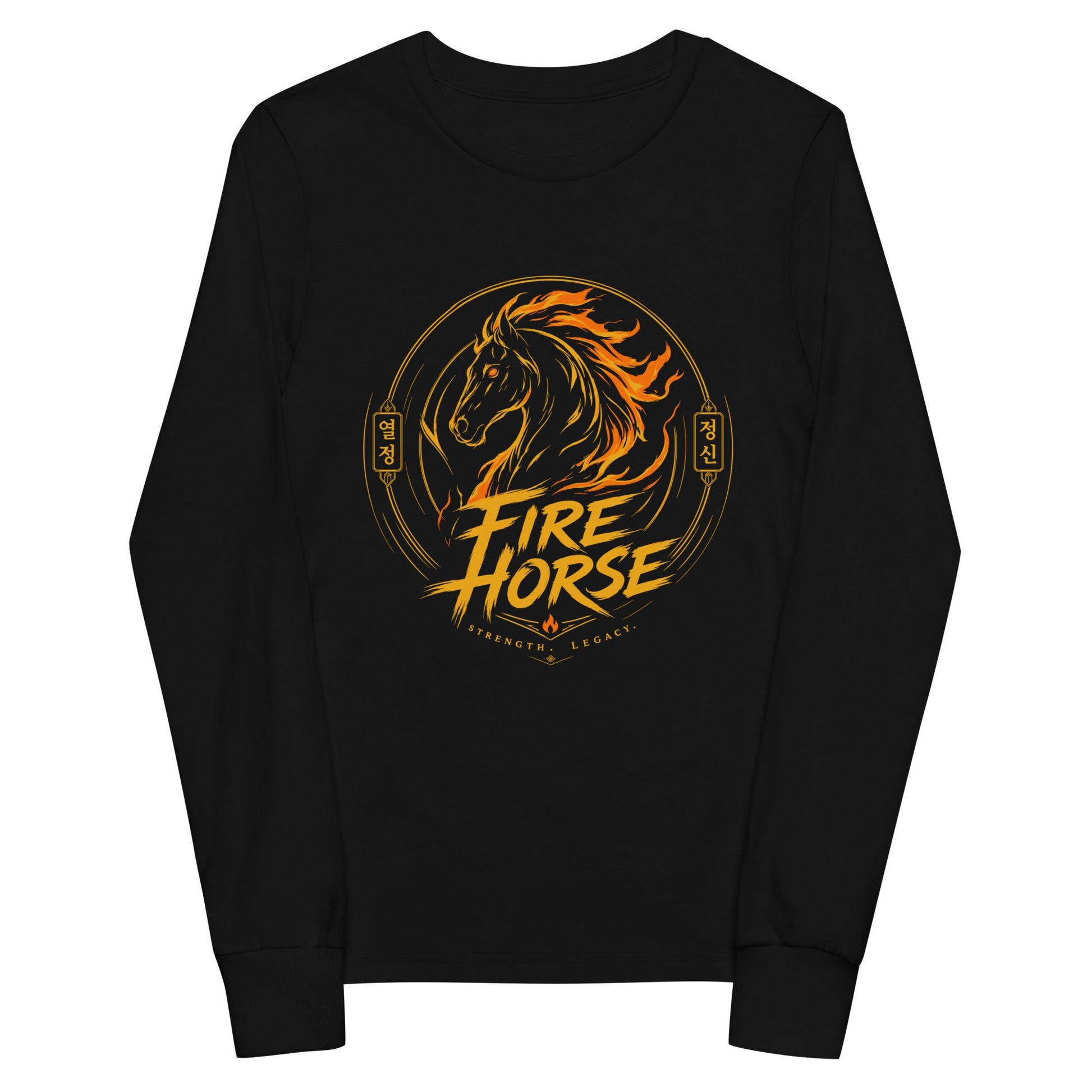Performance | Youth Long Sleeve T-Shirt | Fire Horse Masters | Vanguard Logo