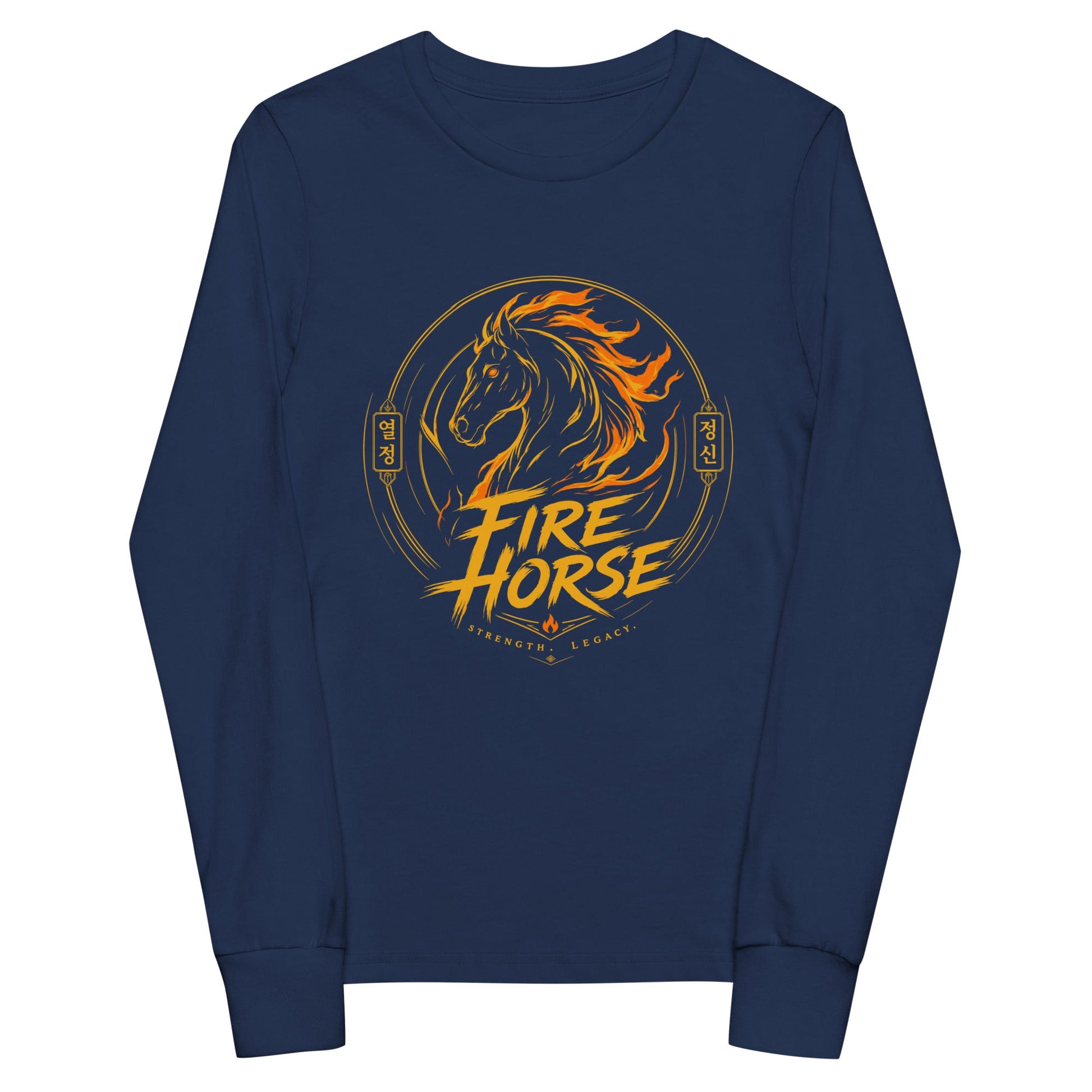 Performance | Youth Long Sleeve T-Shirt | Fire Horse Masters | Vanguard Logo