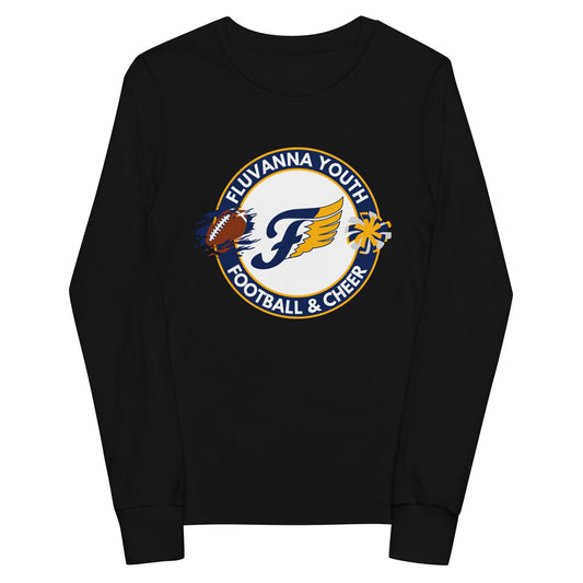 Performance | Youth Long Sleeve T-Shirt | Fluvanna Youth Football and Cheer | Badge Logo