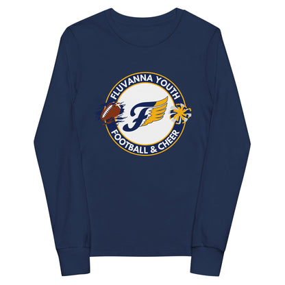 Performance | Youth Long Sleeve T-Shirt | Fluvanna Youth Football and Cheer | Badge Logo