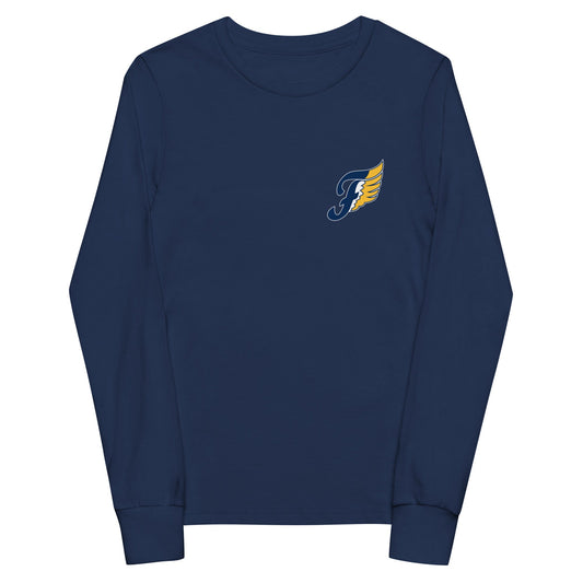 Performance | Youth Long Sleeve T-Shirt | Fluvanna Youth Football and Cheer | Crest Logo