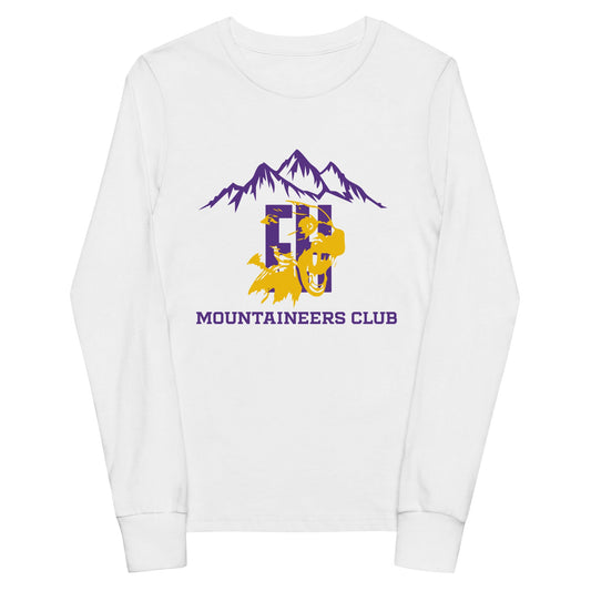 Performance | Youth Long Sleeve T-Shirt | Friday Harbor High School Mountaineers Club | Mountaineers Logo