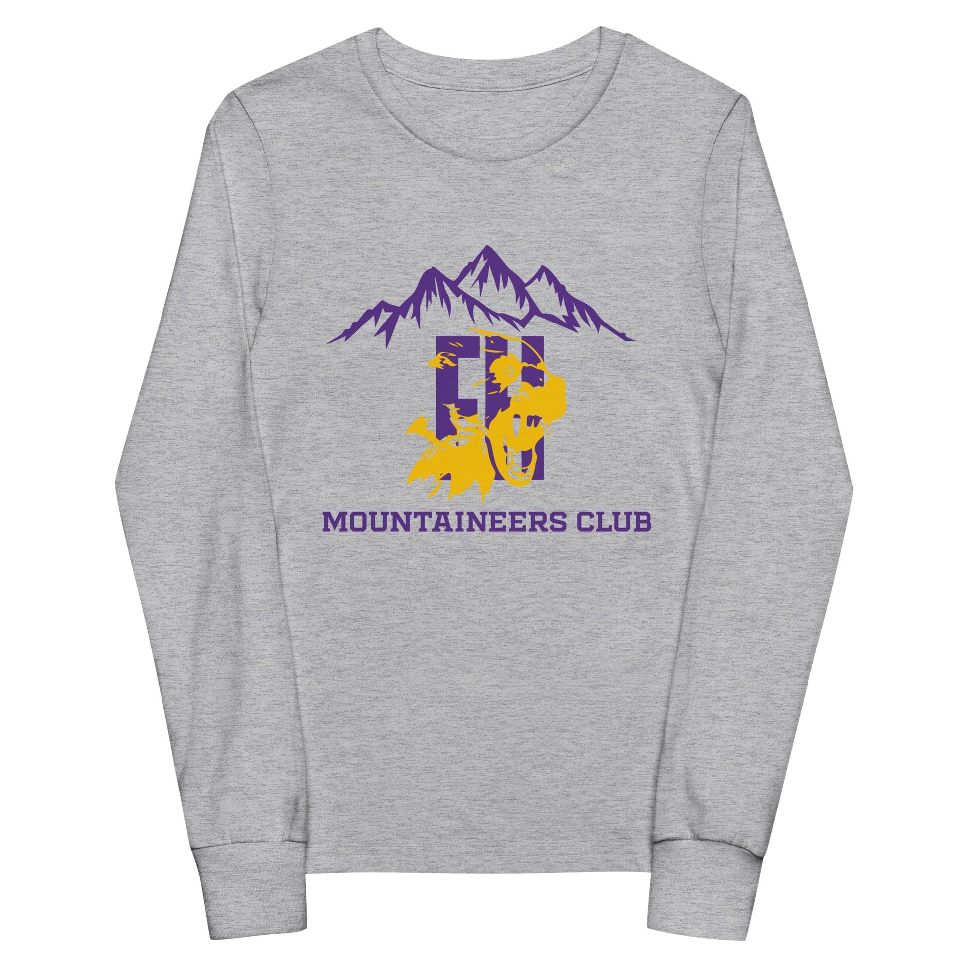Performance | Youth Long Sleeve T-Shirt | Friday Harbor High School Mountaineers Club | Mountaineers Logo