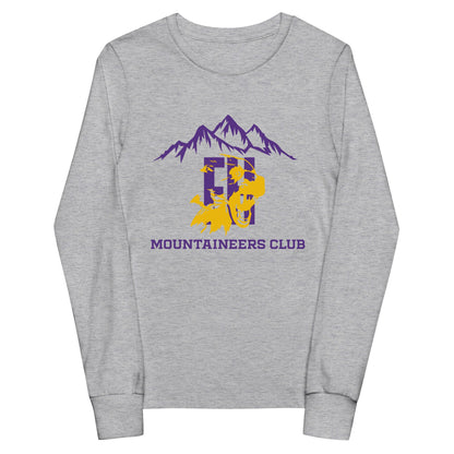 Performance | Youth Long Sleeve T-Shirt | Friday Harbor High School Mountaineers Club | Mountaineers Logo