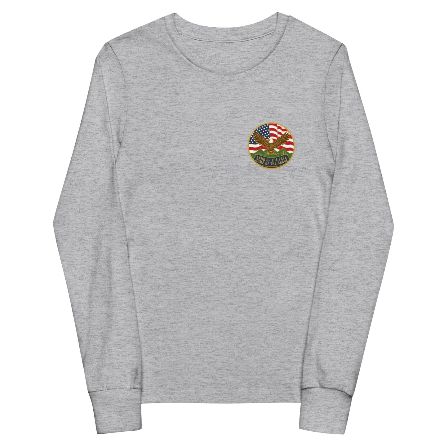 Performance | Youth Long Sleeve T-Shirt | Georgia State Society Children of the American Revolution | Badge Logo