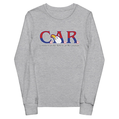 Performance | Youth Long Sleeve T-Shirt | Georgia State Society Children of the American Revolution | Mark Logo