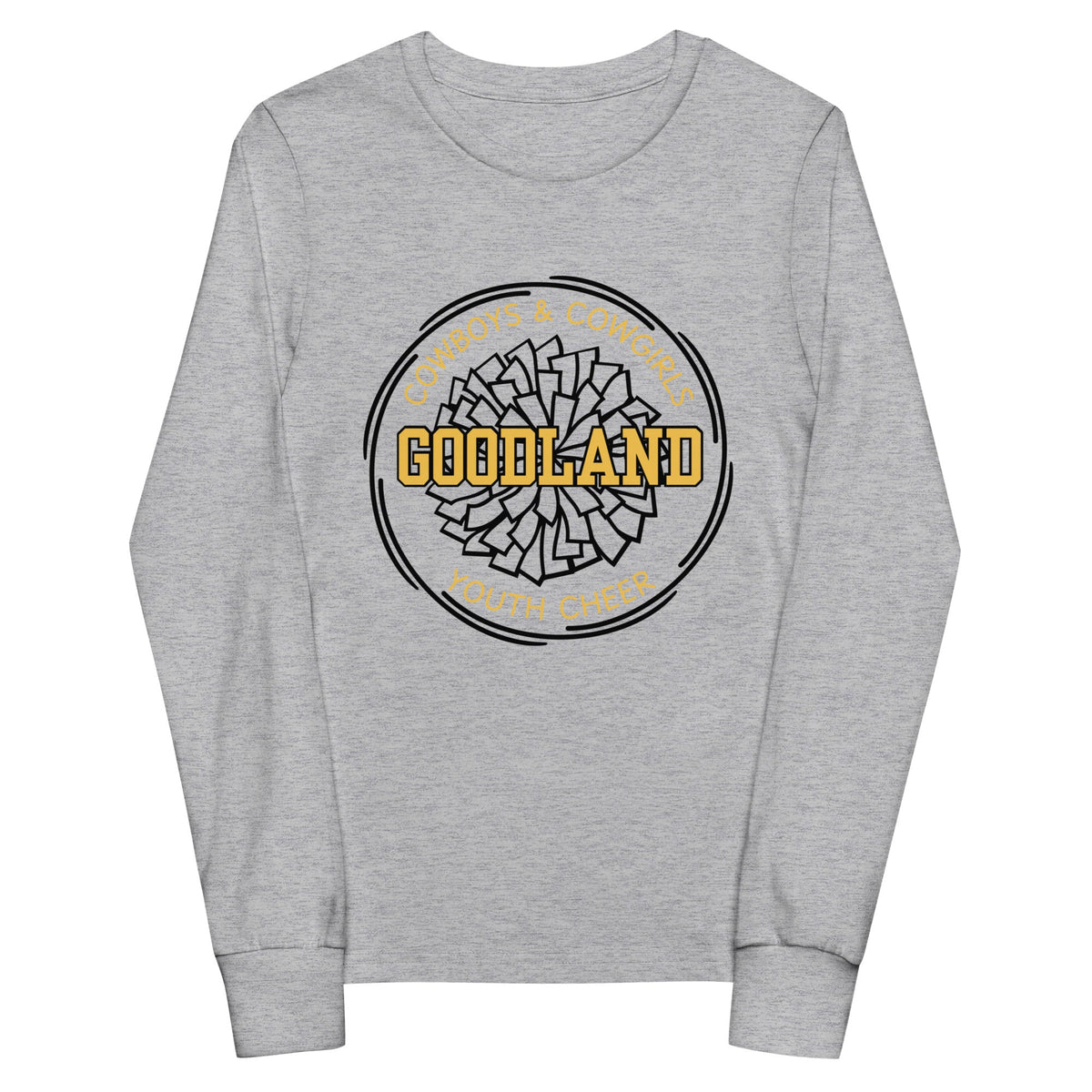 Performance | Youth Long Sleeve T-Shirt | Goodland Youth Cheer | Crest Logo