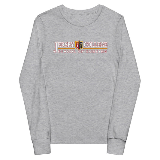 Performance | Youth Long Sleeve T-Shirt | Grand View University Nursing | Emblem Logo