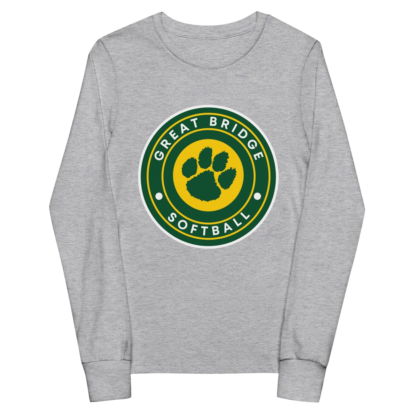 Performance | Youth Long Sleeve T-Shirt | Great Bridge Softball Booster | Badge Logo